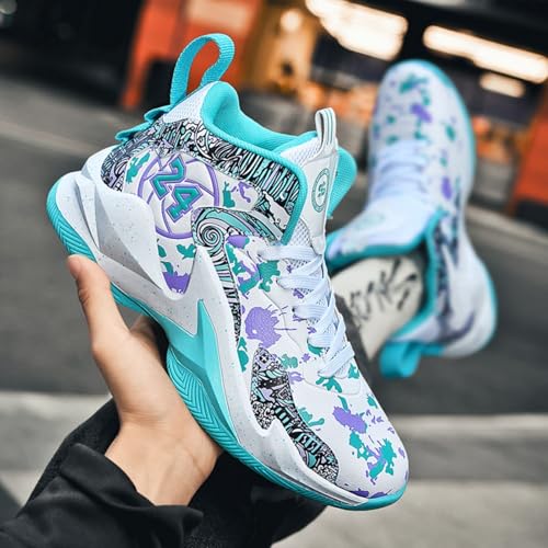 Image of Men's Basketball Shoes Fashion Printed Sneakers