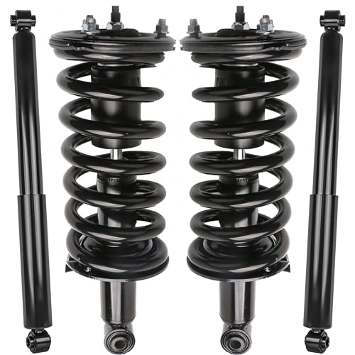 EVERESTWAY Front and Rear Struts Complete Assembly Compatible for 2004-2015 Nissan Titan 4WD 5.6L Shock Absorbers Replace 171358 37251 (4PCS)