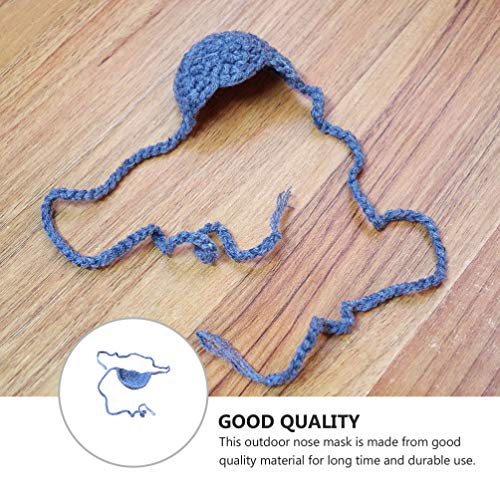 BESPORTBLE Protetores de Nariz Ã“culos Protetores de Nariz Tricotados Nariz Aquecedor de Sol UV Prot