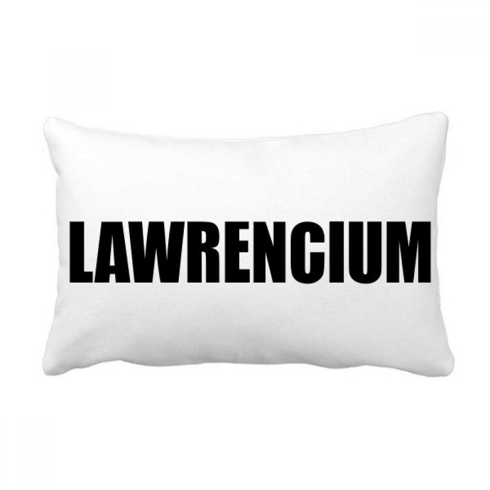 Oreiller de chimie Lawrencium motif tableau périodique pour déco maison
