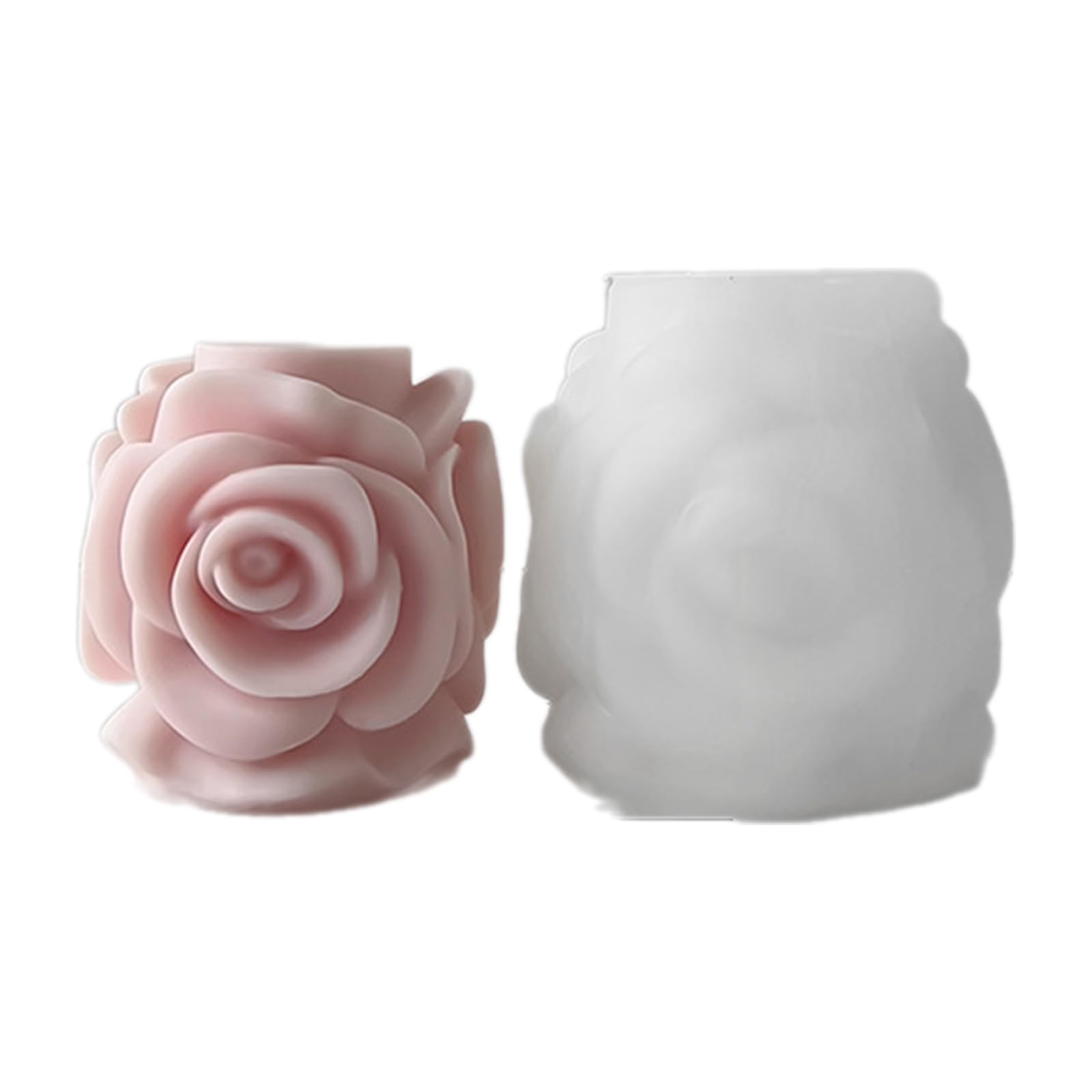 NEWFT Unique Aromatherapys Mould 3D Silicone Mold Flower Shaped Scented Candle Ornament Handmade for Craft Lover