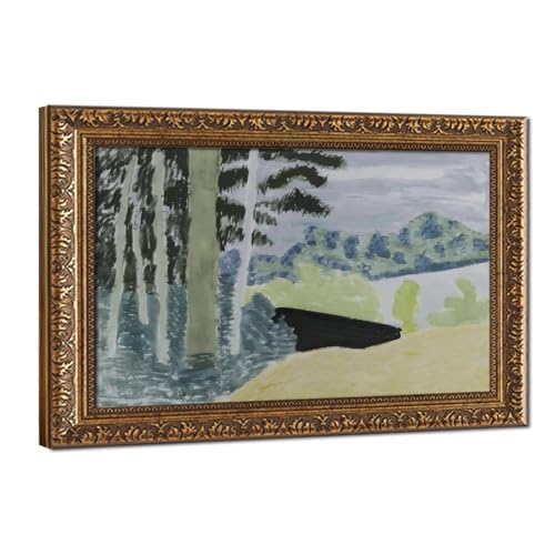 Arbres du lac par Milton Avery affiches sur toile pour creer une ambiance zen dans votre bureau