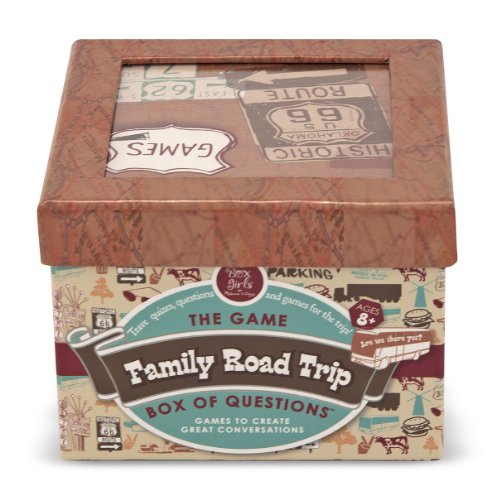Melissa & Doug Family Road Trip Box of Travel Questions Game - 82 Conversation Starters on Cards