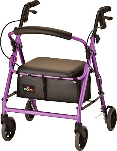 NOVA GetGo Junior Rollator Walker (Petite Size), Rolling Walker for Height 4'10"
