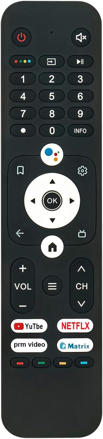 Remote Compatible for Haier Smart Android TV HTR-U31 – Works with Haier 4K LED QLED FHD UHD Models | Non-Voice Replacement | Match Old Remote Before Purchase-image-46