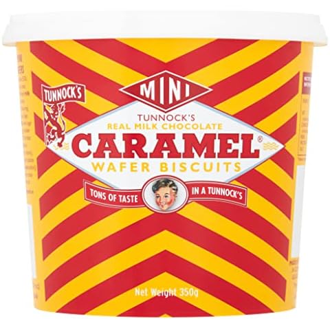 Tunnock's Mini Caramel Wafer Biscuits 350g Cover