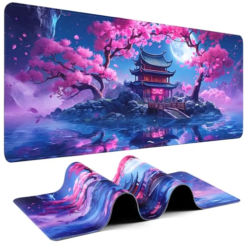 Mouse Pad Gaming - Desk Mat for Keyboard and Mouse - Large Mouse Pads for Desk, Gaming Mousepad with Non-Slip Base, Desks Pad (31.5" X 11.8") for Game, Office and Home