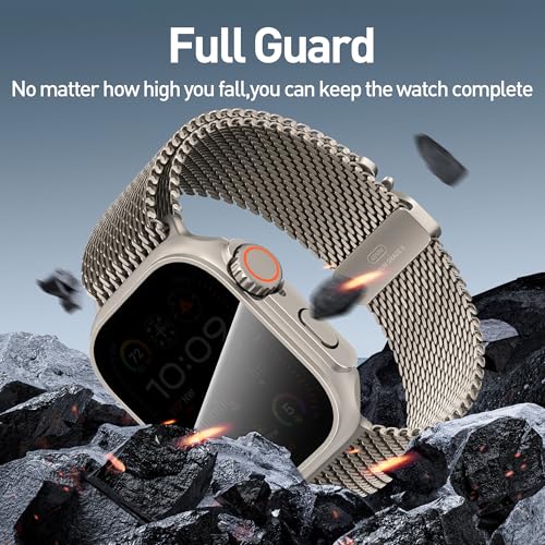 Coque de protection d'écran pour Apple Watch Series 10 42mm en verre trempé