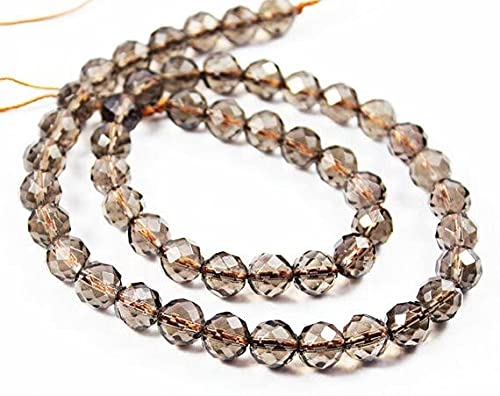 Quartz fumé 10mm perles naturelles percées sans défaut pour montage de bijoux
