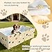 Foldable Dog Bathtub for Small to Medium Dogs & Cats, Collapsible Pet Bath Tub for Shower/Kitchen Sink, Thickened Insulated Base, Portable & Space-Saving Puppy Wash Basin, 27.5