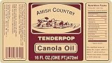 Amish Country Popcorn | 2-16 oz Jars - Butter Flavored Canola Oil | Old Fashioned, Non-GMO and Gluten Free (2-16 oz Jars)
