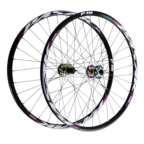 Paire de roues VTT alliage double paroi 32 trous pour rouler sur tous les sentiers