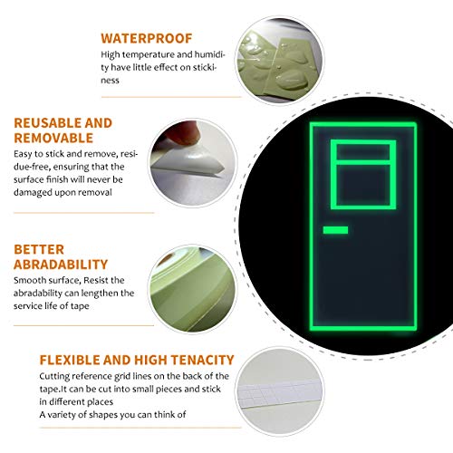 GLOCARNIVAL Leuchtendes Klebeband - 10 Meter