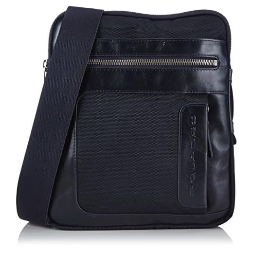 Piquadro Frame Borsa Messenger, 26 cm, Blu