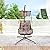 PRIVATE GARDEN Indoor Outdoor Patio Hanging Egg Chair with Stand