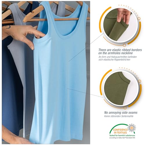 Maillot de corps garçon LOREZA en lot de 5 débardeurs 100% coton sans coutures