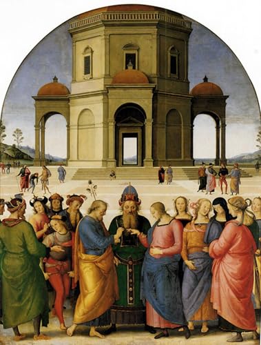 Toile murale Pietro Perugino 60x90cm pour créer une ambiance artistique dans votre salon