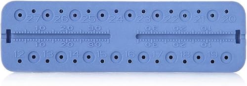 Miniatura 6 de Soporte para herramientas de medición Endo Block ProTaper File Ruler, instrumentos de medición profesionales, utilizados en medición (azul)