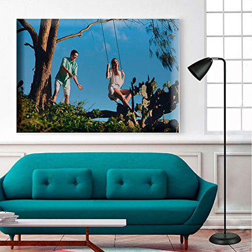 Coluna abajur de piso, Lamp Show, 142x23cm, metal preto