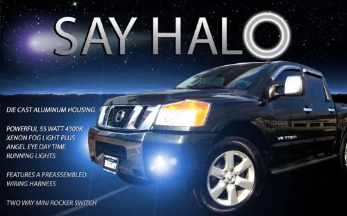 White Led Halo Fog Lights Kit For 2004-2010 Nissan Titan 04 05 06 07 #TOP6
