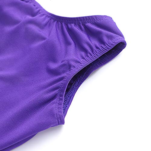 HOZIY Gymnastics Leotards for Girls Sparkly Biketard Mermaid Green Red Hot Pink Polka Dots