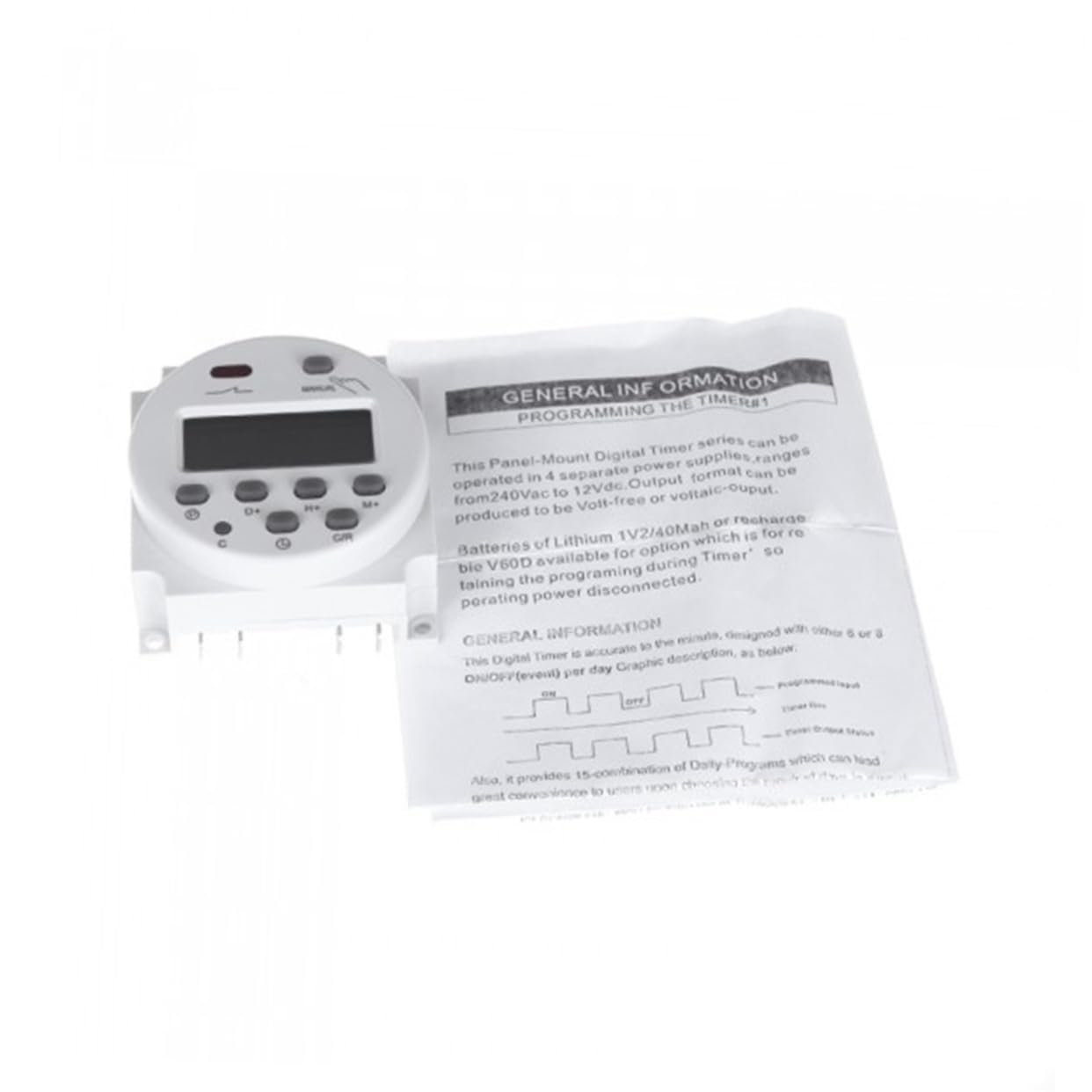 UPKOCH Lot de 2 Minuteries Programmables pour Éclairage Compte à Rebours Mécanique Capacité de Charge 16 a Minuterie de 1 à Heures Taille Mini Facile à Programmer