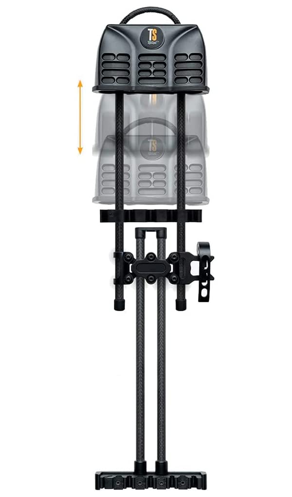 Tightspot Hunting Shooting Archery Shift Lock 5 Arrow Right/Left Hand 1-Piece Fully Adjustable Bow Quiver, Black