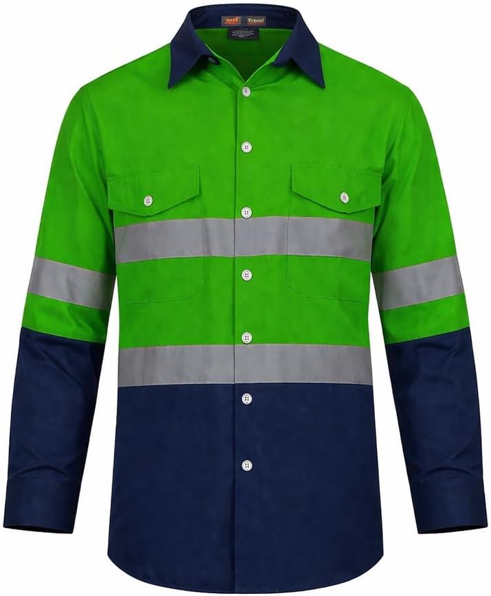 Just In Trend High Visibility Hi Vis Reflective Safety Work Shirts