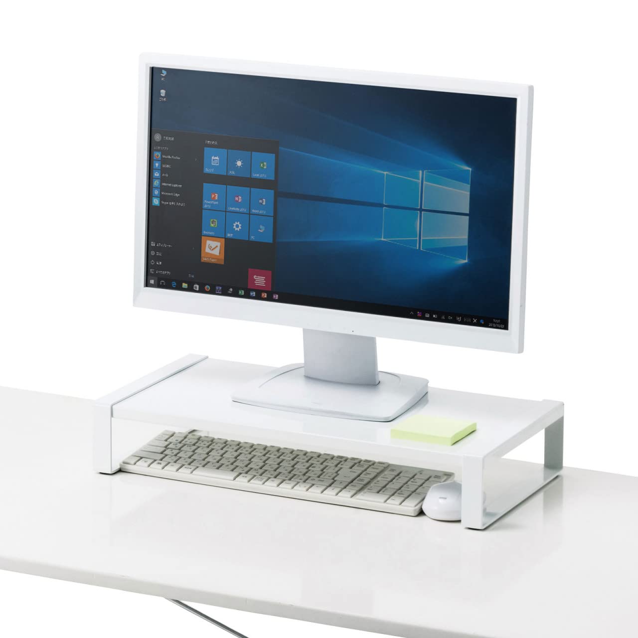 Amazon | サンワサプライ スチール製机上ラック(W500) MR-LC207WN