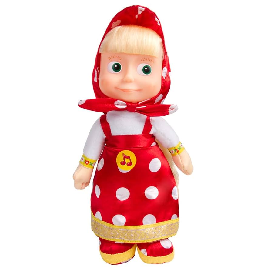 Masha and the Bear Masha Talking Doll in Red Dress Russian