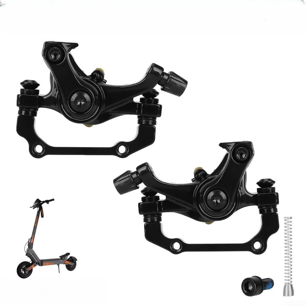 Pinza de freno de disco de aleación de aluminio con resorte para scooter eléctrico Kukirin G2 - Montaje delantero o trasero derecho, 10.3 x 5 x 6.9 cm, 223 g(B)