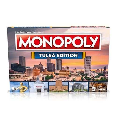 Monopoly Tulsa Edition juego de mesa 2-6 jugadores miniatura 7