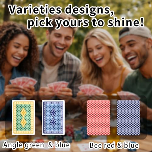 Baraja de cartas plásticas impermeables tamaño bridge miniatura 2