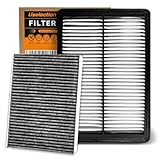 Engine Cabin Air Filters with Activated Set for 16-20 Kia Sorento Replaces 28113-A9100 SA90143