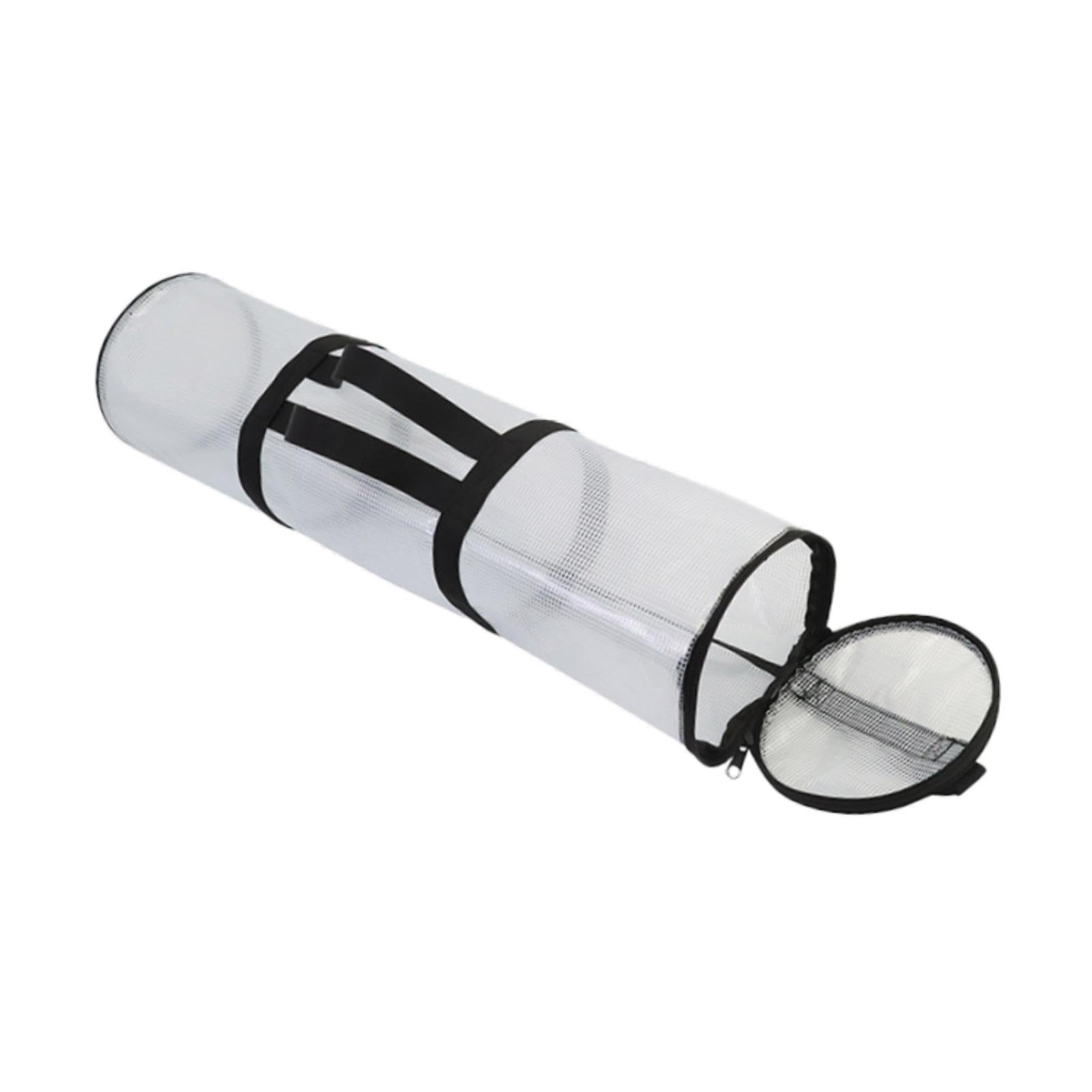 Milageto Weihnachtsgeschenkpapier-Organizer, PVC-Tasche, Mehrzweck-Aufbewahrungsbehälter für Geschenkpapier, Aufbewahrungstasche für Geschenkpapier für, Weiß, 80x15cm