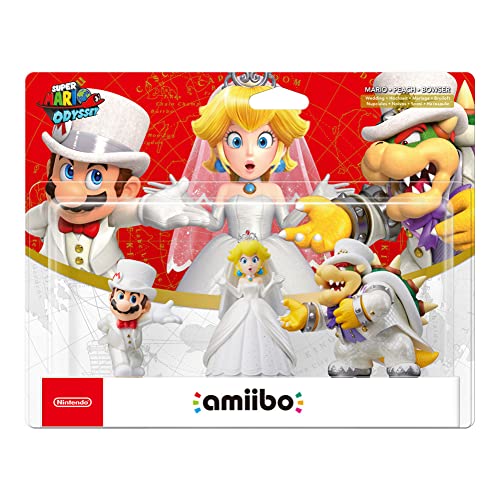 Nintendo amiibo Mario + Peach + Bowser (Super Mario Odyssey) (Super Mario Collection)