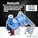 BlueStars Upgraded WR57X10051 WR57X10032 Refrigerator Dual Inlet Water Valve - Compatible with G.E, Hotpoint & Kenmore Refrigerators - Replaces WR57X10040 AP3672839 PS901314 IMV513 WR2X10105