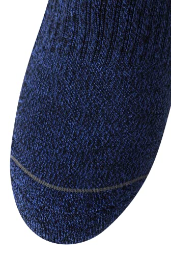 Nautica Men's Performance Quarter Socks With Cushioned Comfort (6 Pack) (Blue/Burgundy/Black, Shoe Size: 6-13) #TOP5