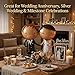 Imagen de 2 globos para decoración de bodas, novios, novios