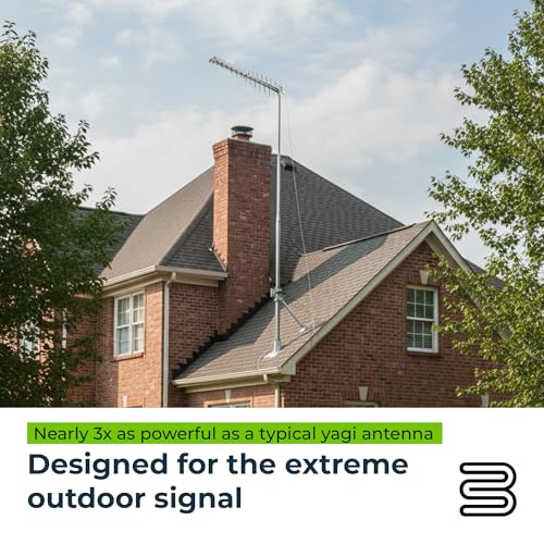 Image of Bolton Technical Arrow Directional 4G LTE Cellular Antenna - Weatherproof Outdoor LPDA for Signal Boosters & Routers, 698-2700 MHz Wideband, +12 dBi High Gain, 50 Ohm N-Female