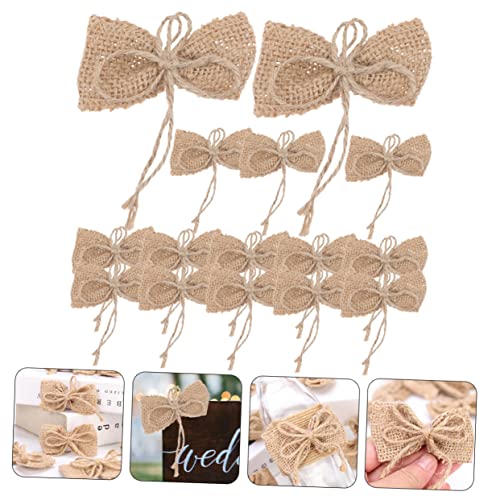 Lazos de arpillera artesanales para decorar tu árbol de Navidad con estilo granja rustic 8