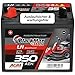 BlackMax Rasentraktor Batterie 12V 35Ah 350A (Pluspol Links) - U1-9 +30% AGM Starterbatterie (12 Volt) für Aufsitzmäher und Rasenmäher-Traktoren, wartungsfrei & wiederaufladbar statt 30Ah 32Ah