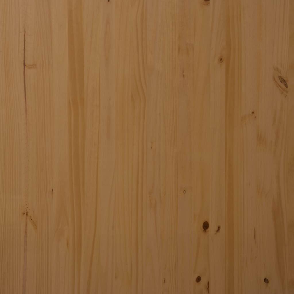 Hothingwell Armadio a rotelle con cassetti in legno di pino massiccio marrone miele, raccoglitore a rotelle per ufficio, ampio spazio di archiviazione per documenti e file, design rustico