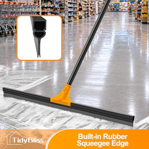TidyBliss 30” Large Floor Squeegee Broom Heavy Duty with 58.3” Long Handle by TidyBliss - Used condition - Image 3