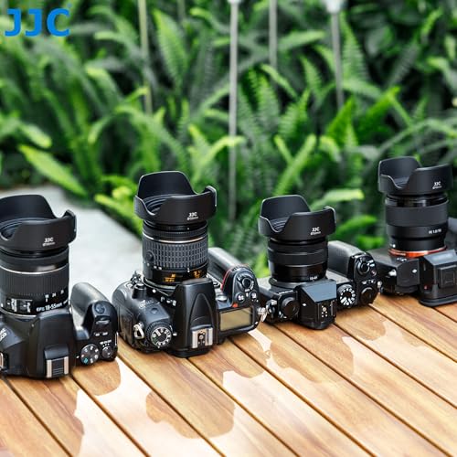 58mm Gegenlichtblende, JJC Tulip Flower Lens Hood Kompatibel mit Canon EOS 4000D, 2000D, 1300D, 750D, 700D, 850D, 800D, 90D, 80D mit EF-S 18-55 mm f/3.5-5.6 is STM Objektiv-Kit, umkehrbares Design