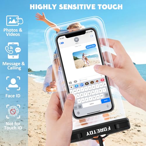 FORETOY Bolsa Impermeable y Funda Impermeable Móvil, Bolsa Estanca Universal IP68 para Deportes Acuatica, Playa, Natación, Canotaje, Kayak, Surf etc - imagen 4