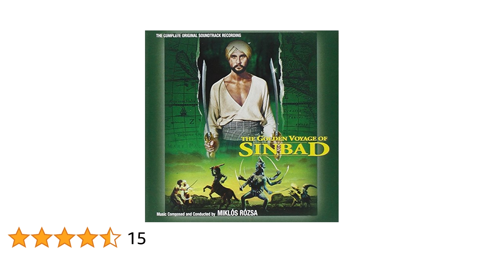中古】Ost: the Golden Voyage of Sinb / Miklos Rozsa （帯なし