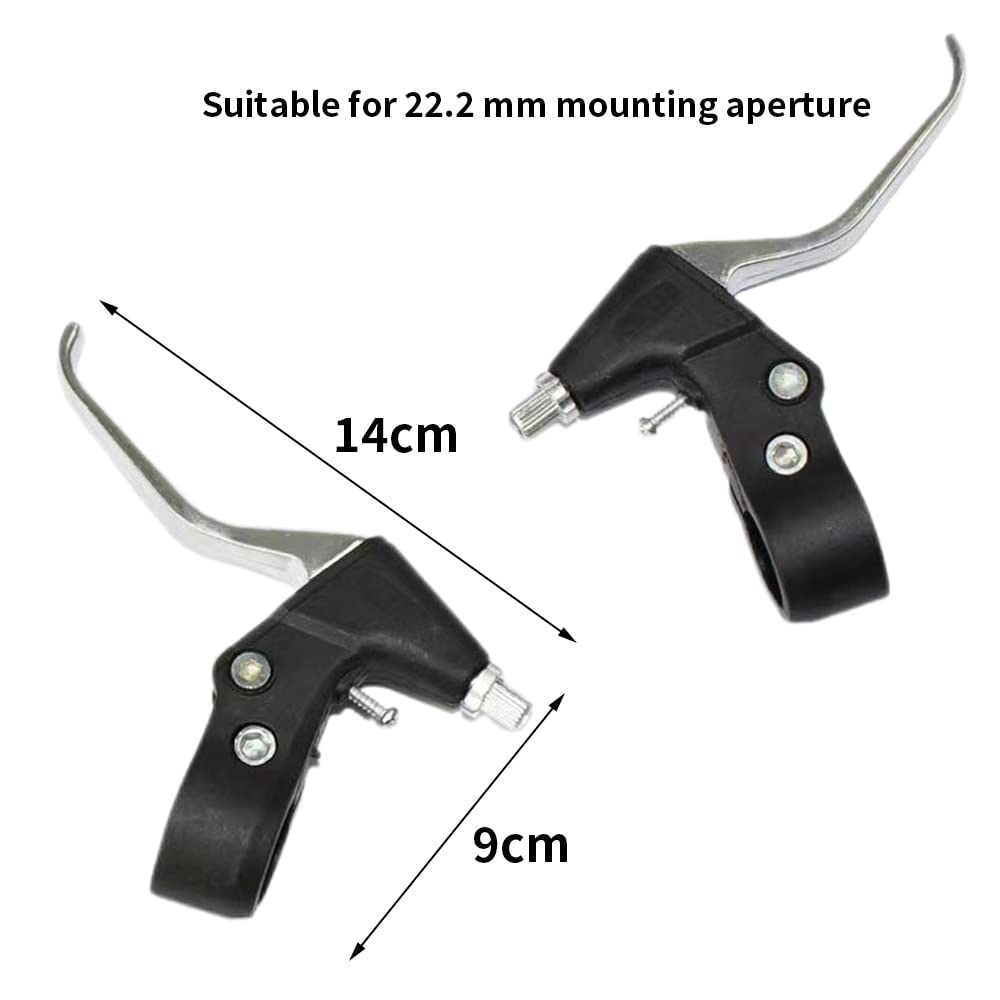 1Paio Leva Del Freno, Leve per Bicicletta in Lega di Alluminio di Diametro 2.2 cm, Universale Maniglia del Freno della Bici per Mountain Bike, Bici da Strada