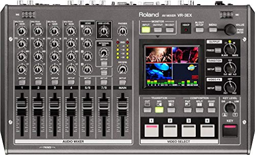 Roland VR-3EX All-in-one AV Mixer with Built-in USB Port for Web Streaming