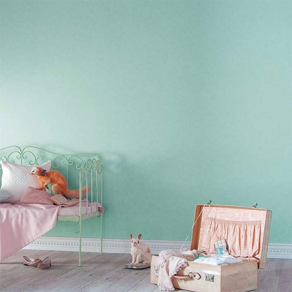 Amazon | 壁紙屋本舗 壁紙 のり付き クロス ターコイズ ブルー 水色